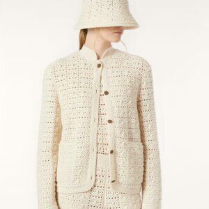 Loro Piana Arola crocheted cashmere-blend cardigan